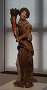Daniel Mauch, Angel with cornucopia, Ulm, c. 1520, tilia, old version