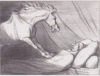 Horse Meat is Healthy and Digestible (1856), lithograph, 26,5 x 35&nbsp;cm., Albertina, Vienna