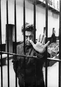 Siqueiros by Héctor García Cobo at Lecumberri prison, Mexico City, 1960.