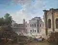 Démolition du Château-Vieux de Meudon, Hubert Robert, 1806. Getty Museum