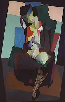 Diego Rivera, after August 1916, Maternidad, Angelina y et niño Diego (Motherhood, Angelina and the Child Diego), oil on canvas, 134.5 × 88.5&nbsp;cm, Museo de Arte Carrillo Gil, Mexico City