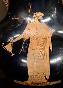 Dionysos holding a kantharos, c. 490–480 BC
