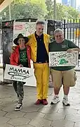 ESPO gives public art & design lecture at Fat Kid Skatepark, Brooklyn, NY with Loren Michelle, Pablo Ramirez's mother and Brooklyn parks commissioner Martin Maher - 2021