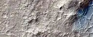 Color view of ridges, as seen by HiRISE under HiWish program