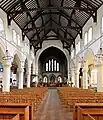 View looking east towards the altar