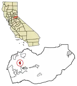 Location of Coloma in El Dorado County, California