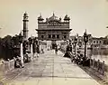 Bunga visible behind Golden Temple in 1870