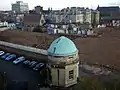 Archaeological excavations by the Museum of London in 2009, with the Radcliffe Infirmary building in the background