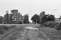 Stop Besoijensche Steeg/Guard House 25 in 1988. By 2020 there was a bicycle lane on the railroad dyke.