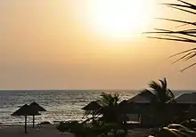 Image 1Sunset view from Farasan Island, the largest island of the Farasan Islands, in the Red Sea. It is located some 50 km offshore from Jizan, the far southwestern part of Saudi Arabia.