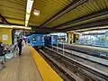 Train standby in the platform
