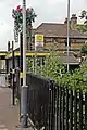 Platform decoration at the station.
