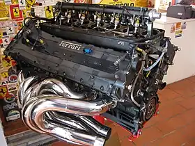The 3.0 L Tipo 044 N/A 3.0 L V12 engine; which produced 700&nbsp;hp @ 17,000 rpm, and used in the Ferrari 412 T2 in 1995.