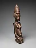 Figure of a kneeling woman; c. 1500; wood; height: 35.2&nbsp;cm (137⁄8 in.); Metropolitan Museum of Art (New York City)