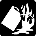 Other combustible materials fire symbol