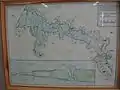 The first map of the Akhtiar (Sevastopol) Bay, created by navigator Ivan Baturin and his team, 1773.