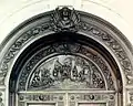 Transom: Landing of Columbus in the New World (1492)