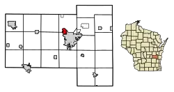 Location of North Fond du Lac in Fond du Lac County, Wisconsin.