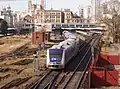 A Trenes de Buenos Aires train leaving the station in 2012, prior to the company's nationalisation