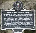 Historical marker installed by the Historical Research and Markers Committee in 1937
