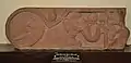Fragment of Beam Showing Fish-tailed Elephant with Stalked Lotus in His Trunk. Circa 100 CE