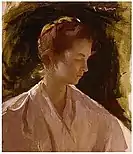 Frank Weston Benson, "A Young Girl" (1895)
