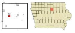 Location of Coulter, Iowa