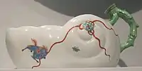 French bourdaloue,  Chantilly, soft-paste porcelain, c. 1735.