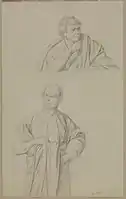 Studies for Slave Market in Ancient Rome (above) and A Roman Slave Market (below), Walters Art Museum