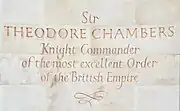 Chambers memorial (detail)