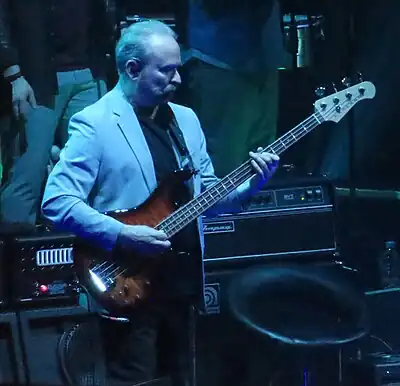 Stuermer performing with Genesis in 2022.