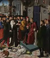 The Judgment of Cambyses, 1498. Groeninge Museum, Bruges. Center panel