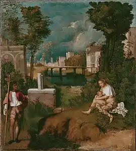 GiorgioneThe Tempest, 82 × 73 cm