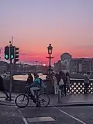 The bridge at dusk