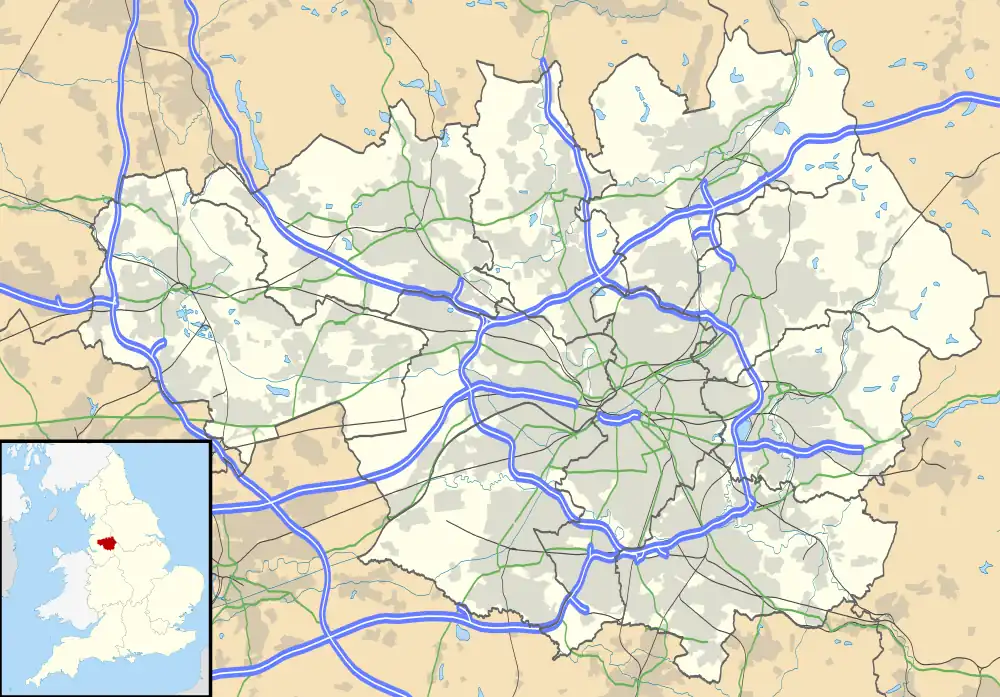 Location of Simister, Greater Manchester
