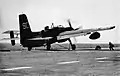 Grumman AF-2S of VS-36 is launched from USS Gilbert Islands in 1954.