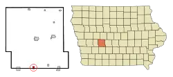 Location of Casey, Iowa