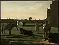 Cattle and Horses with a Herdsman