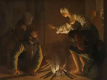 The Denial of St. Peter (1628), 132.3 x 178 cm, Art Institute of Chicago, Chicago
