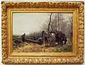 Loading wood, 1890, by Herman Johannes van der Weele