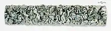 Hafnium, in the form of a 1.7&nbsp;kg bar