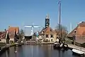 Lock with the wooden drawbridge and the lockkeeper's house