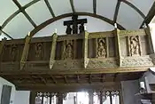 Work by Hitch in the Church of St Milburga, Llanfilo, Powys