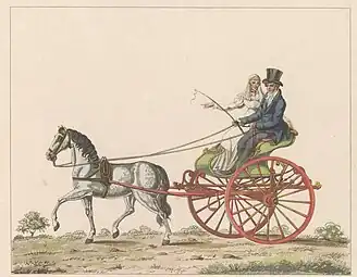 c. 1825 print depicting a sjees