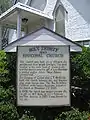 Sign in front of church