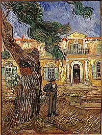 Pine Trees with Figure in the Garden of Saint-Paul Hospital1889Musée d'Orsay, Paris, France (F653)