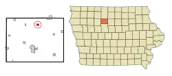 Location of Livermore, Iowa