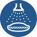 M043 — start the water spray for the lifeboat (lifeboat launch sequence)