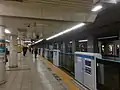 Tozai Line platforms, February 2020
