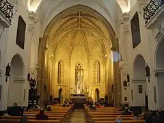 Interior of the church